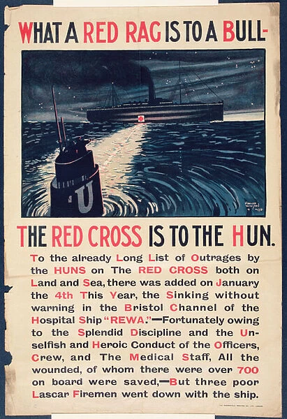 What a red rag is to a bull, the Red Cross is to the Hun