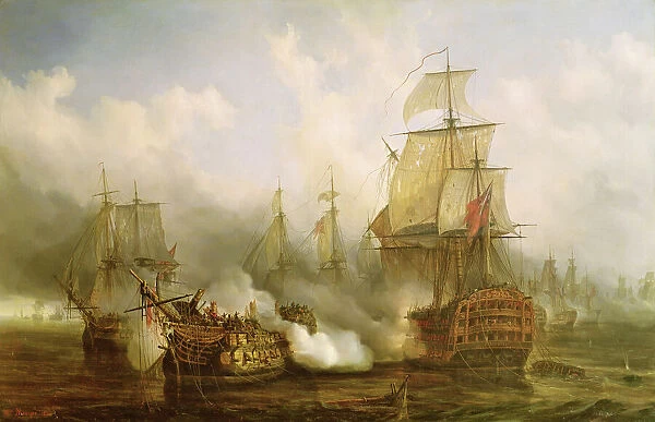 The Redoutable at Trafalgar, 21st October 1805 (oil on canvas)