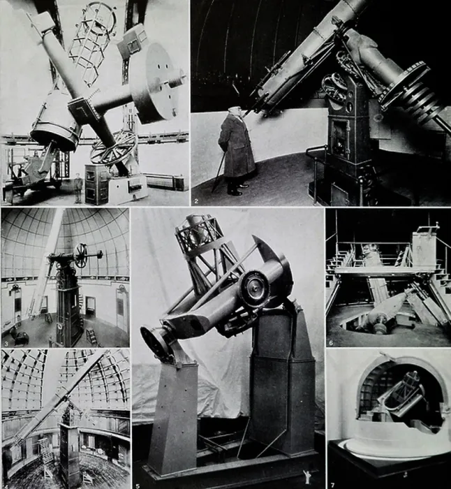 Framed Print : Reflecting telescopes