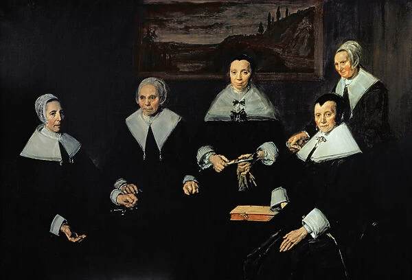 The Regentesses of the Old Mens Almhouse, Haarlem, 1664 (oil on canvas)