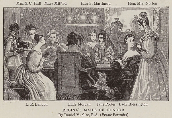 Reginas Maids of Honour (engraving)