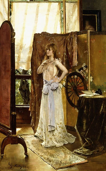 Rehearsing, 1888 (oil on canvas)