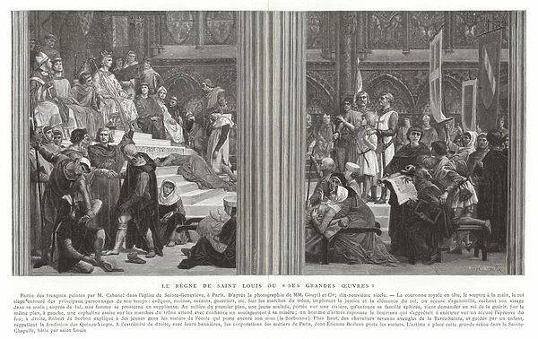 The Reign of Saint Louis, or His Great Works (engraving)