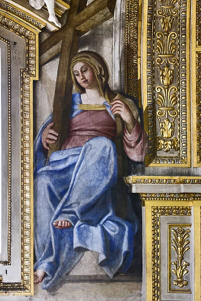 The Religion, one of the six female allegorical figure representing Virtues, 1622-28 (fresco)