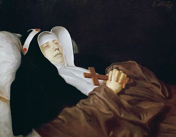 The Religious Order of Saint Bridget on her Deathbed, 1634 (oil on canvas)