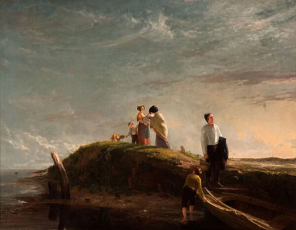 The Reluctant Departure, 1815 (oil on canvas)