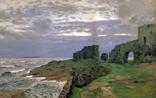 Remains of Bygone Days, Twilight, Finland, 1897 (oil on canvas)
