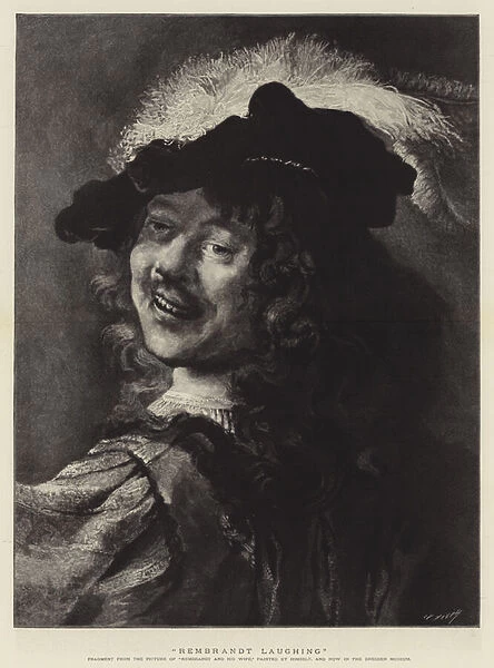 Rembrandt Laughing (engraving)