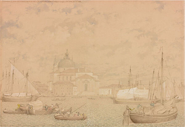 Reminiscence of Venice from a Sketch Made on the Spot in 1842, 1858 (w  /  c on paper)