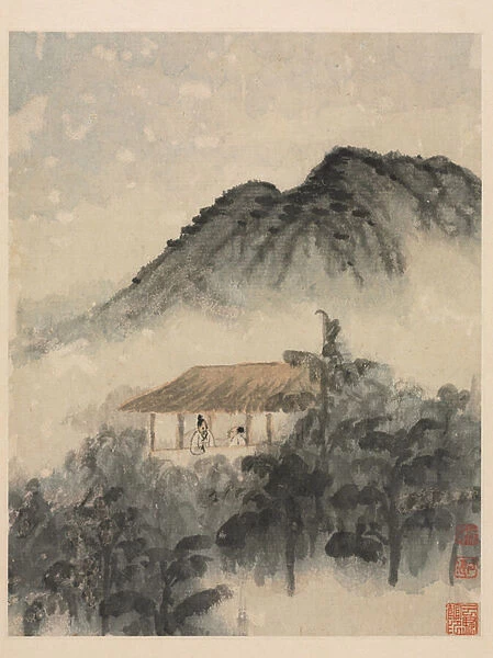 Reminiscences of the Qinhuai River, Qing Dynasty (ink & colour on paper)