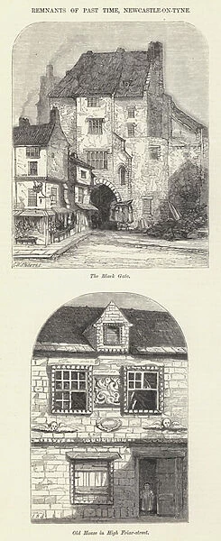 Remnants of Past Time, Newcastle-on-Tyne (engraving)