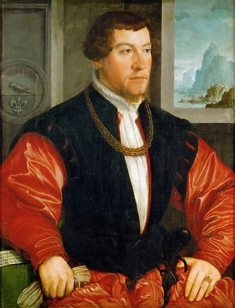 Renaissance : Portrait of Christoph Baumgartner (1514-1586) par Amberger, Christoph (ca