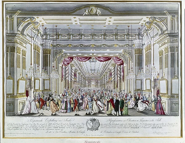 Representation of La Clemenza di Tito by Mozart at the coronation feast of Emperor