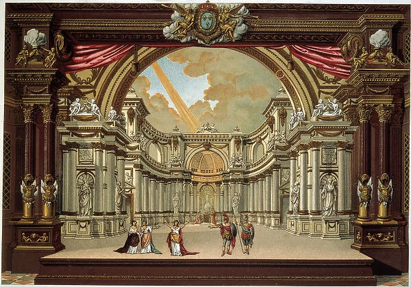 Representation of a play by Jean Baptiste Poquelin dit Moliere (1622-1673