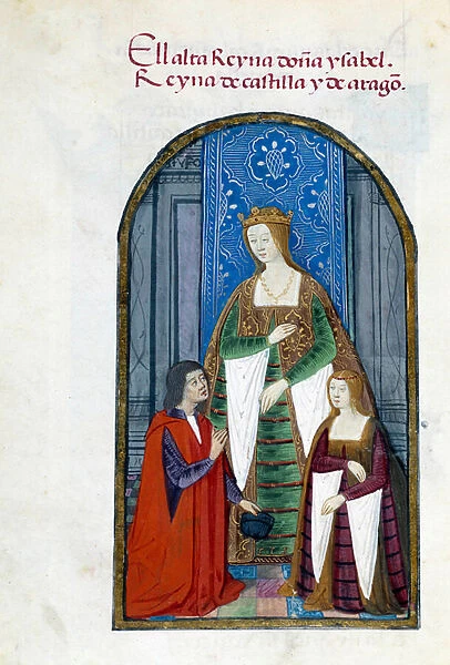 Representation of the Queen of Spain Isabella the Catholic (1451-1504)