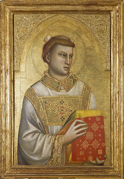 Representation of Saint Stephen (Painting on wood, c. 1320-1325)