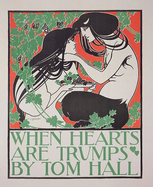 Reproduction of a poster advertising When Hearts are Trumps