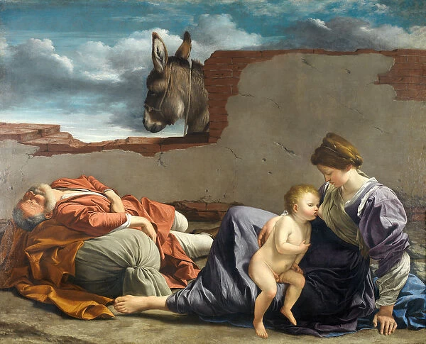 Rest on the Flight into Egypt, 1615-1621 (oil on canvas)