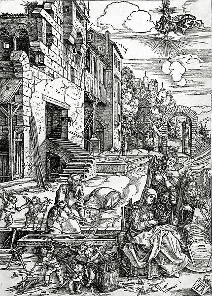 The Rest on the Flight into Egypt, from the Life of the Virgin series, 1511