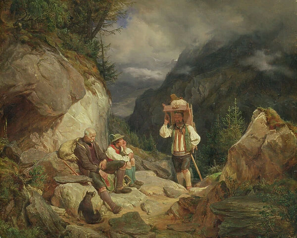 Rest on the Mountain, 1848 (oil on canvas)