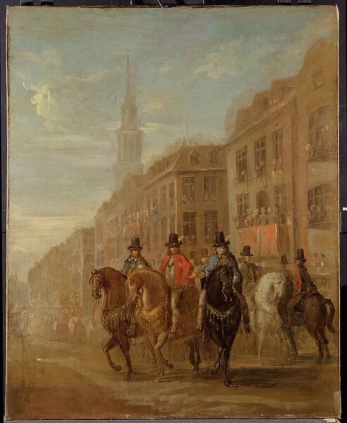 Restoration Procession of Charles II at Cheapside, c. 1745 (oil on canvas)