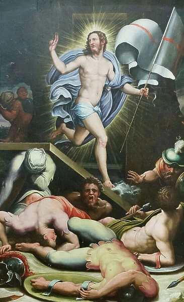 Resurrection, 1545 circa, Giorgio Vasari (oil on panel)