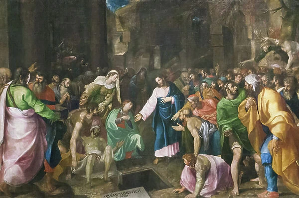 Resurrection of Lazarus, c. 1555 (oil on canvas)