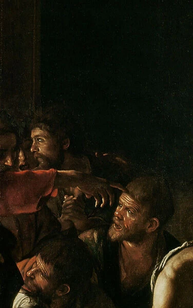 Resurrection of Lazarus (oil on canvas) (detail of 238777)
