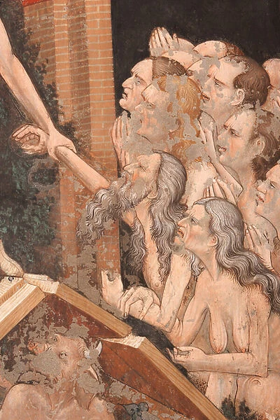 'Resurrection'and 'Descent into Limbo', Detail of the 'Descent into Limbo': the gates of Hell and the figure of the Devil on the ground, c. 1420 (fresco)