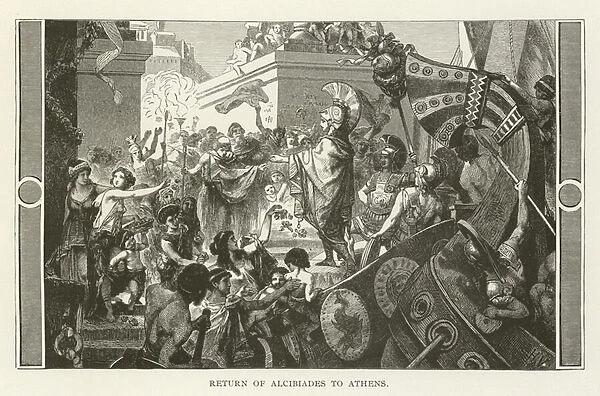 Return of Alcibiades to Athens (engraving)