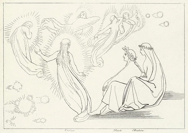 The Return of Cunissa, Paradise, Canto 9 (engraving)