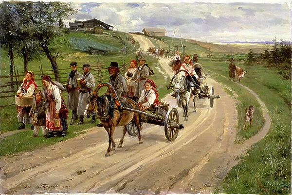 Return from the Fair, 1883 (oil on canvas)