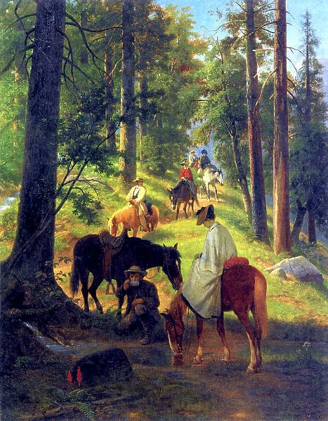 Return from Glacier Point, 1874 (oil on canvas)