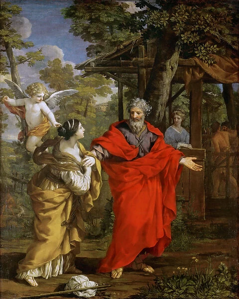 Return of Hagar - Pietro da Cortona (1596-1669). Oil on canvas, ca 1637