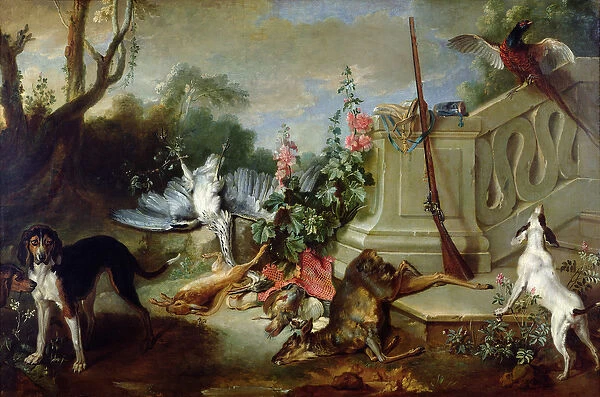 The Return of the Hunt, 1732 (oil on canvas)