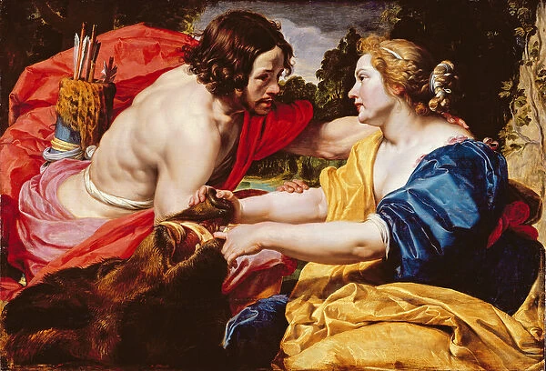 Return from the Hunt or, Meleager and Atalanta (oil on canvas)