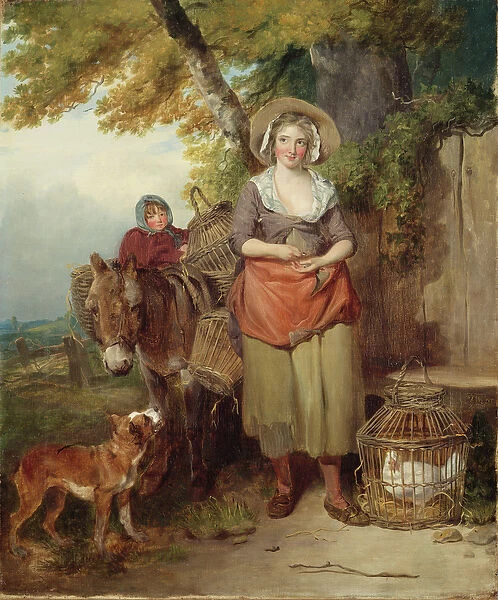 The Return from Market, 1786 (oil on canvas)