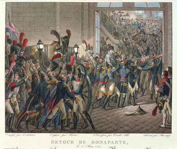 The Return of Napoleon I (1769-1821) to the Tuileries, 20th March 1815