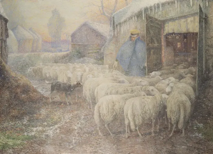 Framed Print : The Return of the Shepherd Framed Print : The Return of the Shepherd