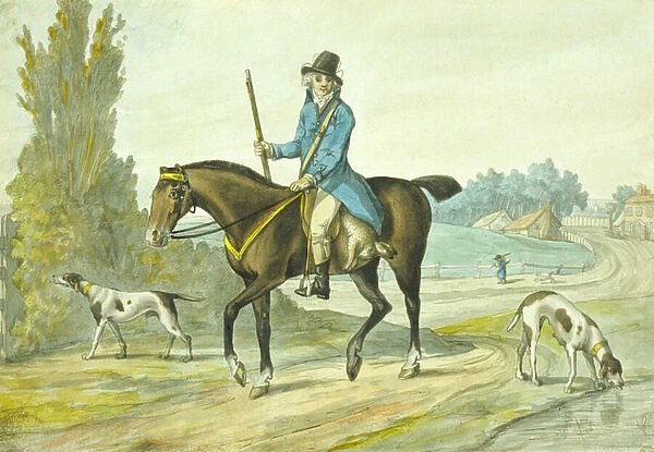 The Return from the Sports of the Field, 1786 (coloured engraving)