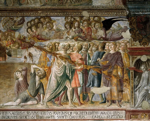 Revelation: the damns are pierced by an encircling glow, 1446-1449 (fresco)