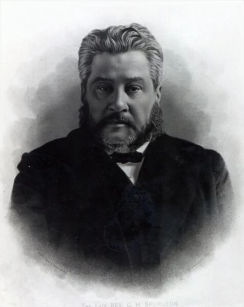 Reverend Charles Haddon Spurgeon, after a photograph by Elliot & Fry (engraving)