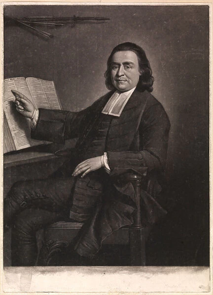 The Reverend Mr Samson Occom, engraved by Jonathan Spilsbury, 1768 (mezzotint)