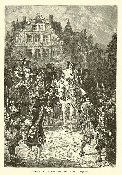 Revocation of the Edict of Nantes (engraving)