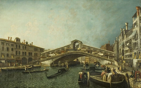 The Rialto Bridge, Venice, c. 1740 (oil on canvas)