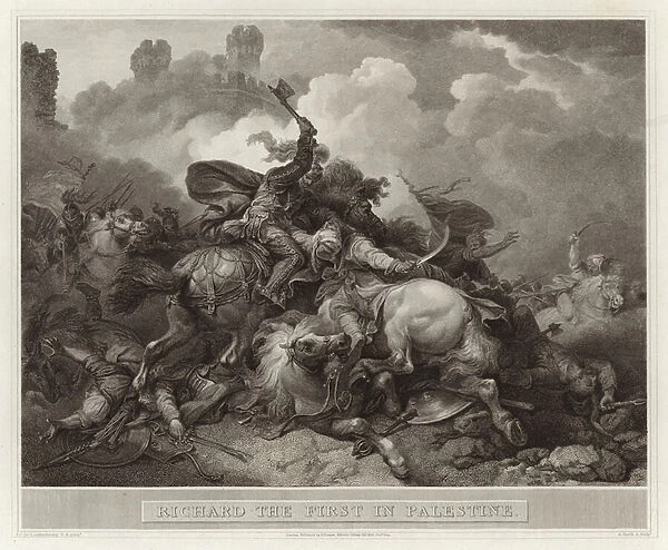 Richard the first in Palestine (engraving)