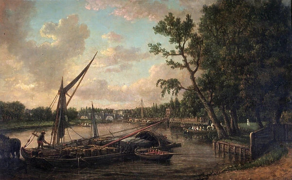 Richmond from the Surrey Bank, c. 1800 (oil on canvas)