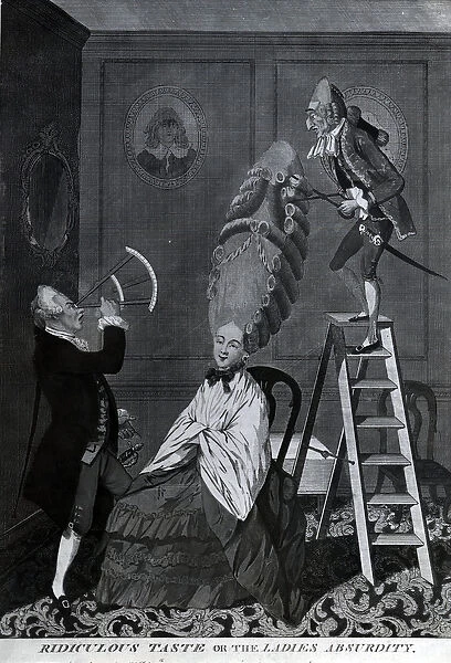 Ridiculous Taste, or The Ladies Absurdity, c. 1776 (mezzotint)