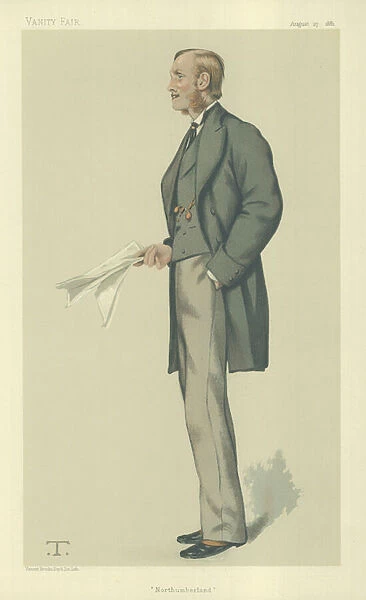 The Right Hon Earl Percy (colour litho)