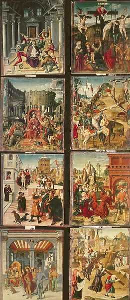 Right panel of the Retable of the Passion, 1517-20 (tempera on panel)